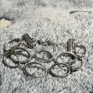 Retired Brighton Swinging Sixties silver-plated loop bracelet